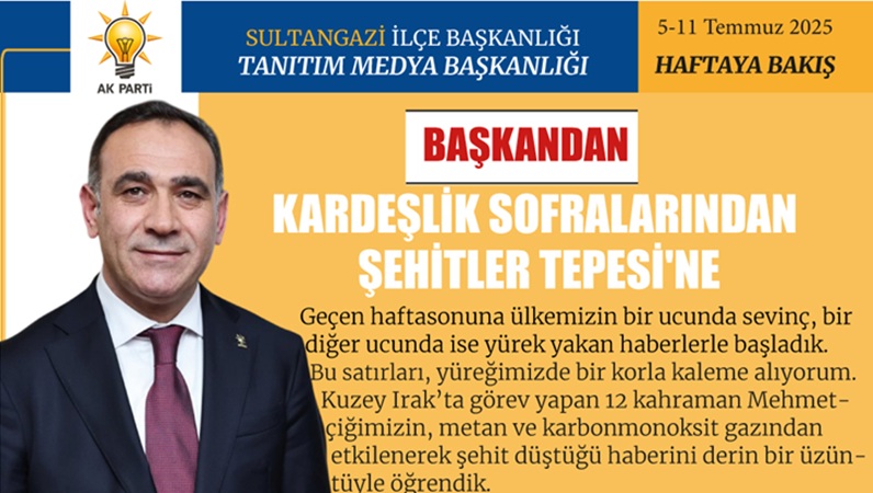 KARDEŞLİK SOFRALARINDAN ŞEHİTLER TEPESİ'NE